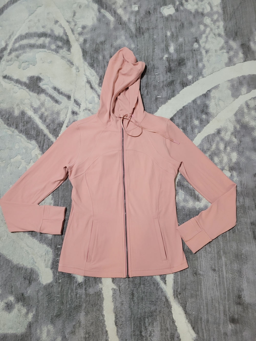Lululemon Women's Blush Pink Hooded Jacket Size 10